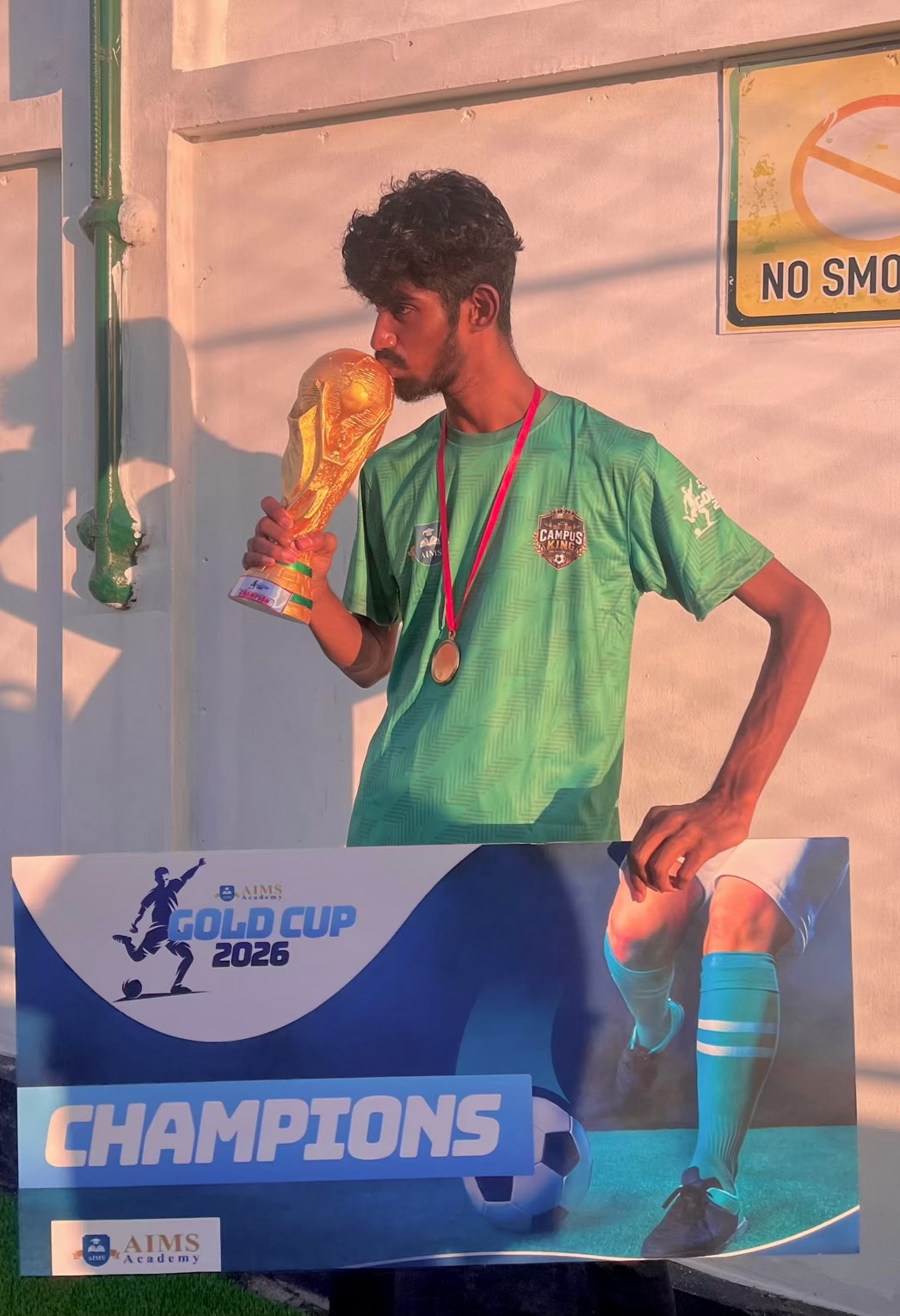 Shahriar Ahmed Kissing AIMS Gold Cup 2026 Trophy